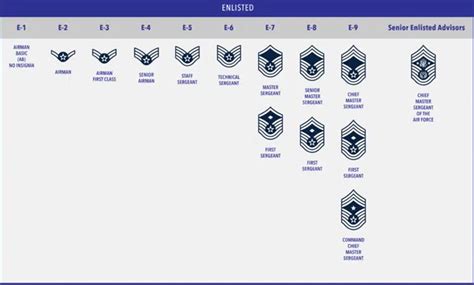 U.S. Air Force Ranks List .